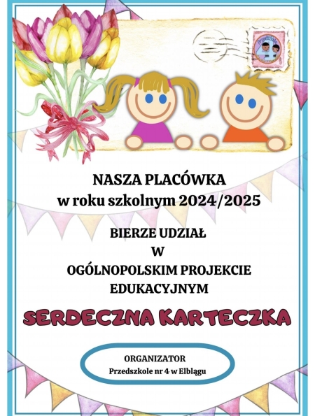 Projekt edukacyjny- Serdeczna Karteczka