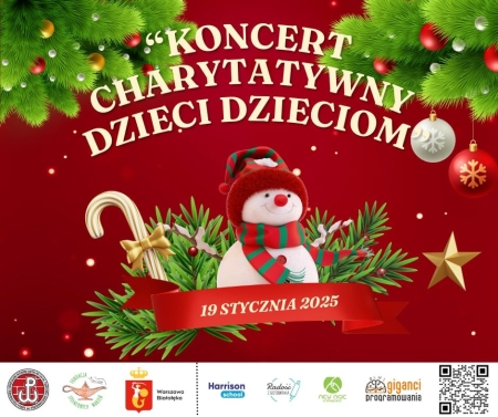 ZAPROSZENIE NA WYJĄTKOWY „KONCERT CHARYTATYWNY DZIECI DZIECIOM”