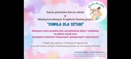 Międzynarodowy projekt ''Chwila dla sztuki''