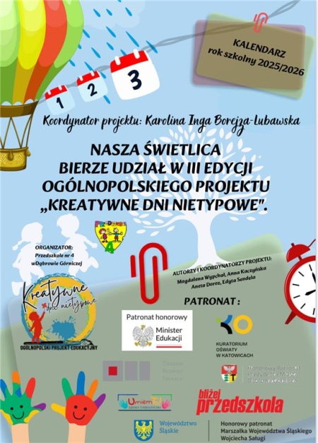 Ogólnopolskim Projekcie Edukacyjnym „Kreatywne Dni Nietypowe”