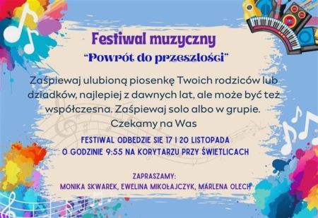 Świetlicowy Festiwal Muzyczny ''Powrót do przeszłości''