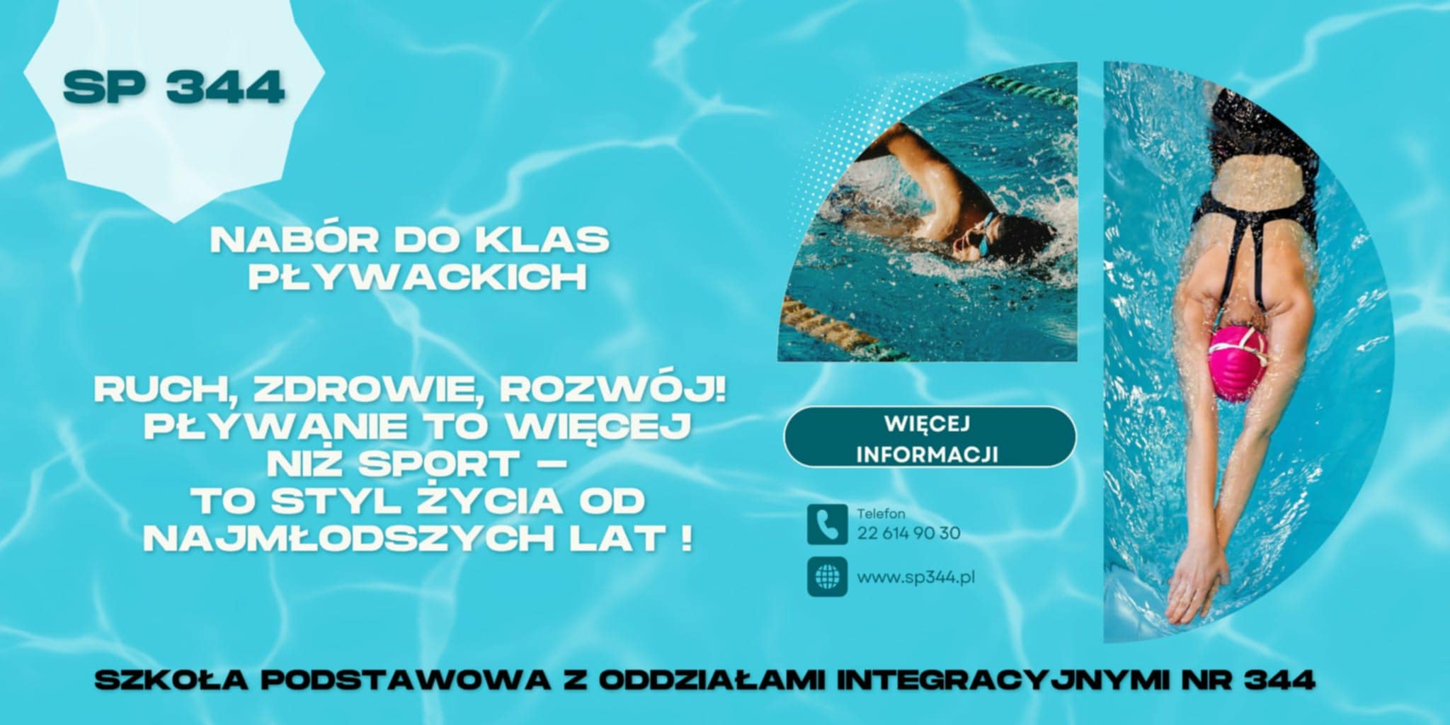 Zapraszamy do klas sportowych o profilu pływanie