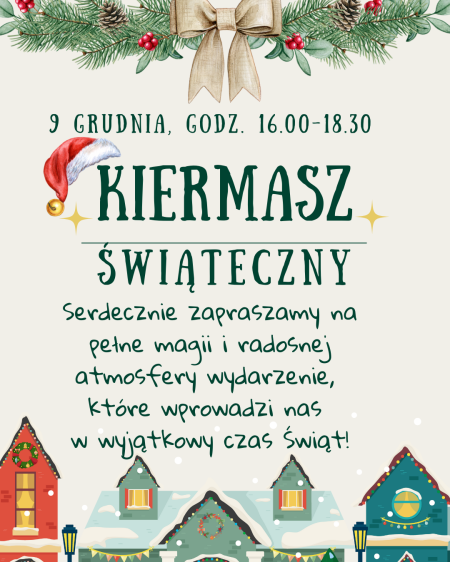 Kiermasz świąteczny – już 9 grudnia!