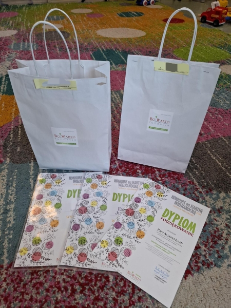 Sukcesy naszych świetliczaków w konkursie ''Kartka Wielkanocna''